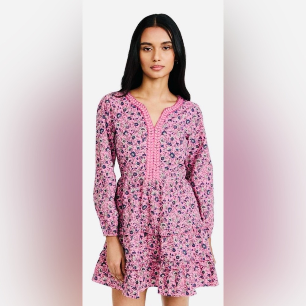 NWT! Roller Rabbit Cluny Naema Dress In Rose Cottagecore Shabby Chic Size Medium